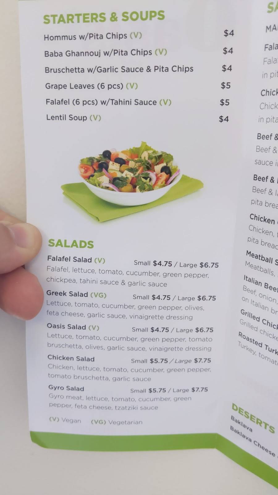 Oasis Fresh | restaurant | 500 W Diversey Pkwy, Chicago, IL 60614, USA | 7736665090 OR +1 773-666-5090