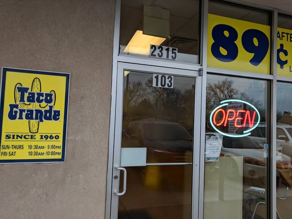 Taco Grande | restaurant | 2315 W 21st St Ste 103, Wichita, KS 67203, USA | 3168321314 OR +1 316-832-1314