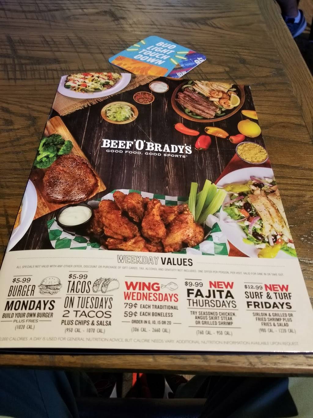 Beef O Bradys | restaurant | 2400 Dairy Rd, West Melbourne, FL 32904, USA | 3213725155 OR +1 321-372-5155