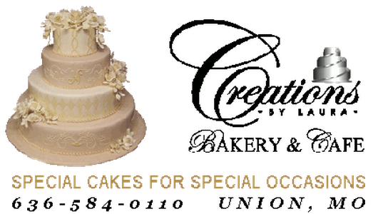 Creations By Laura Bakery | bakery | 3 S Oak St, Union, MO 63084, USA | 6365840110 OR +1 636-584-0110