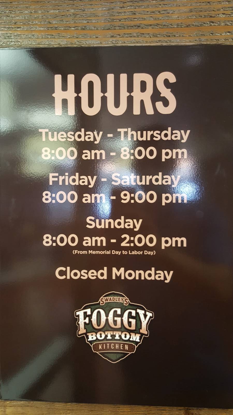 Foggy Bottom Kitchen | restaurant | 19808 Park 10, Hulbert, OK 74441, USA | 9187722545 OR +1 918-772-2545