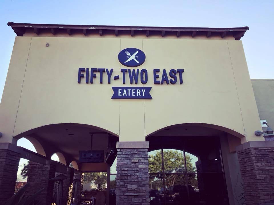 Fifty-Two East Neighborhood Eatery | restaurant | 9621 Mission Gorge Rd #101, Santee, CA 92071, USA | 6193340752 OR +1 619-334-0752