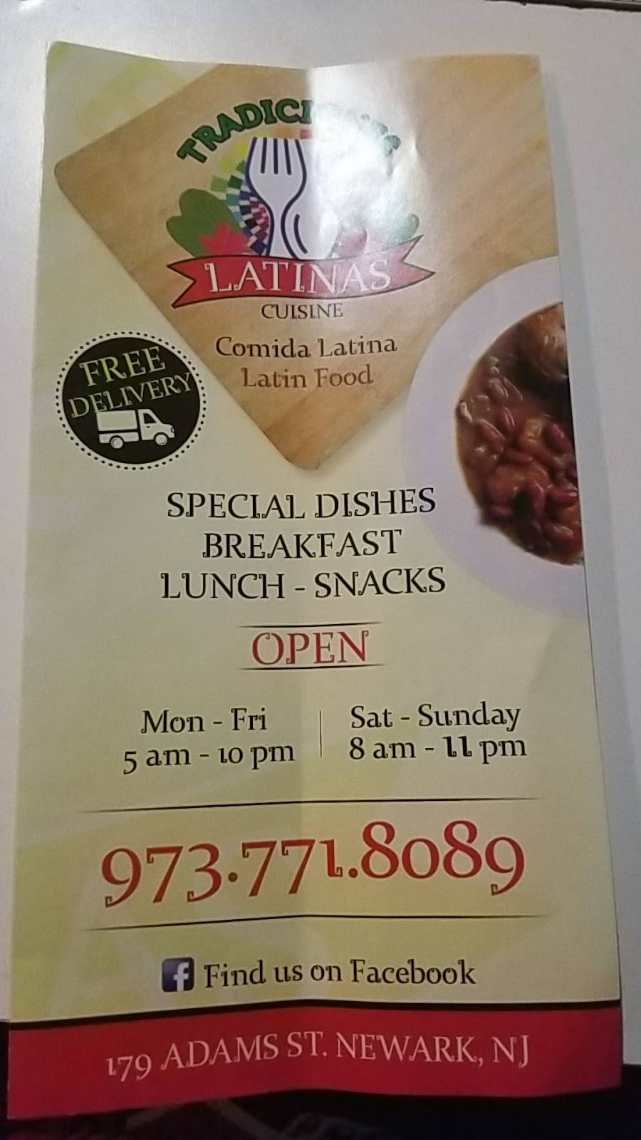 Tradiciones Latinas Cuisine | restaurant | 179 Adams St, Newark, NJ 07105, USA | 9737718089 OR +1 973-771-8089