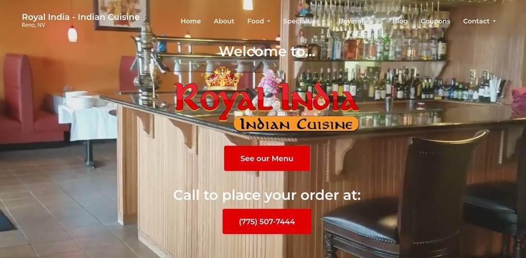 Royal India | restaurant | 575 Keystone Ave, Reno, NV 89503, USA | 7755077444 OR +1 775-507-7444