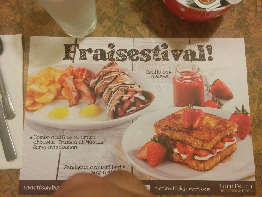 Tutti Frutti déjeuner et diner | restaurant | 1096 Boulevard Moody, Terrebonne, QC J6W 3K9, Canada | 4509613333 OR +1 450-961-3333
