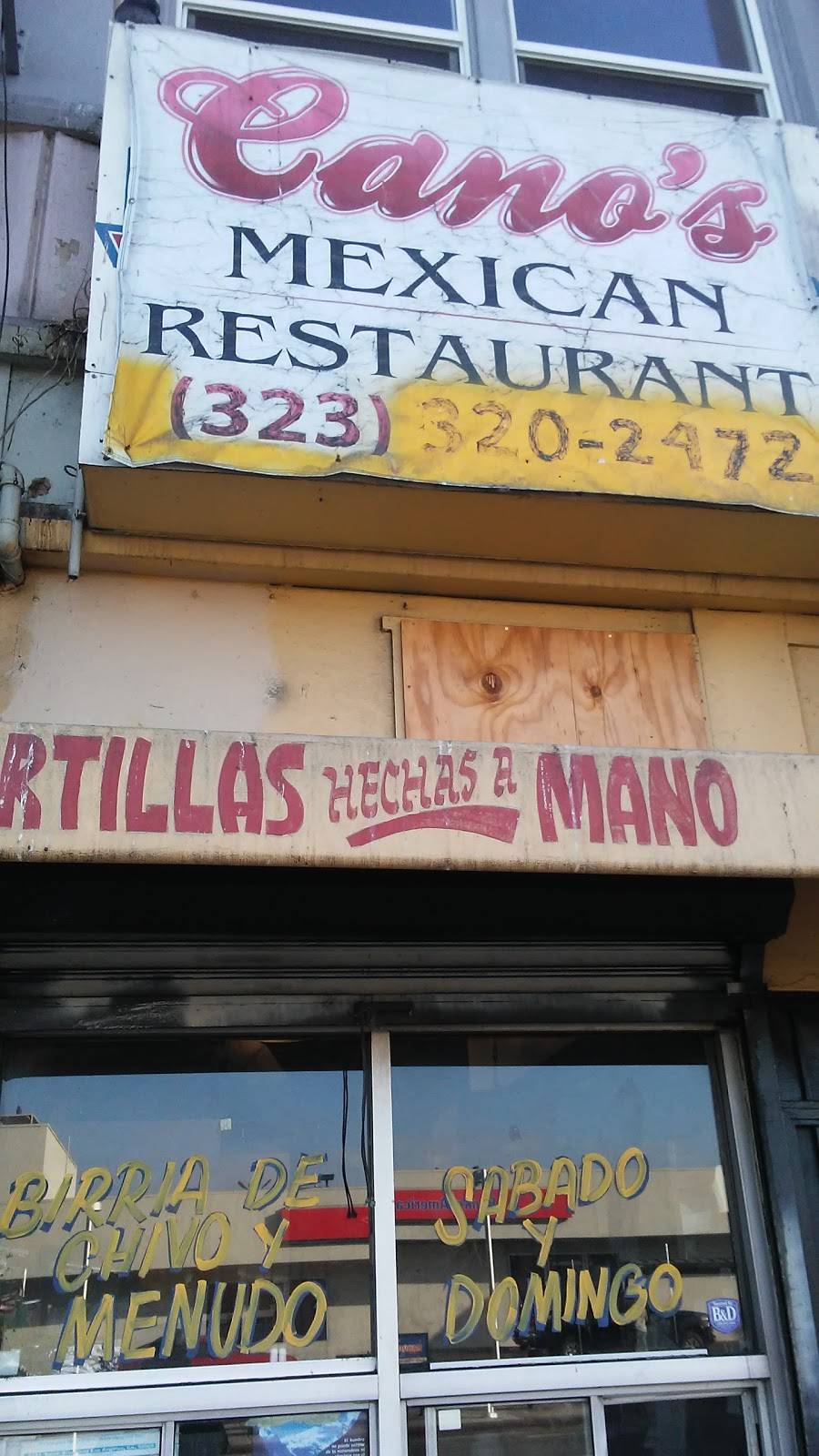 Canos | restaurant | 258 W Manchester Ave, Los Angeles, CA 90003, USA | 3233202472 OR +1 323-320-2472