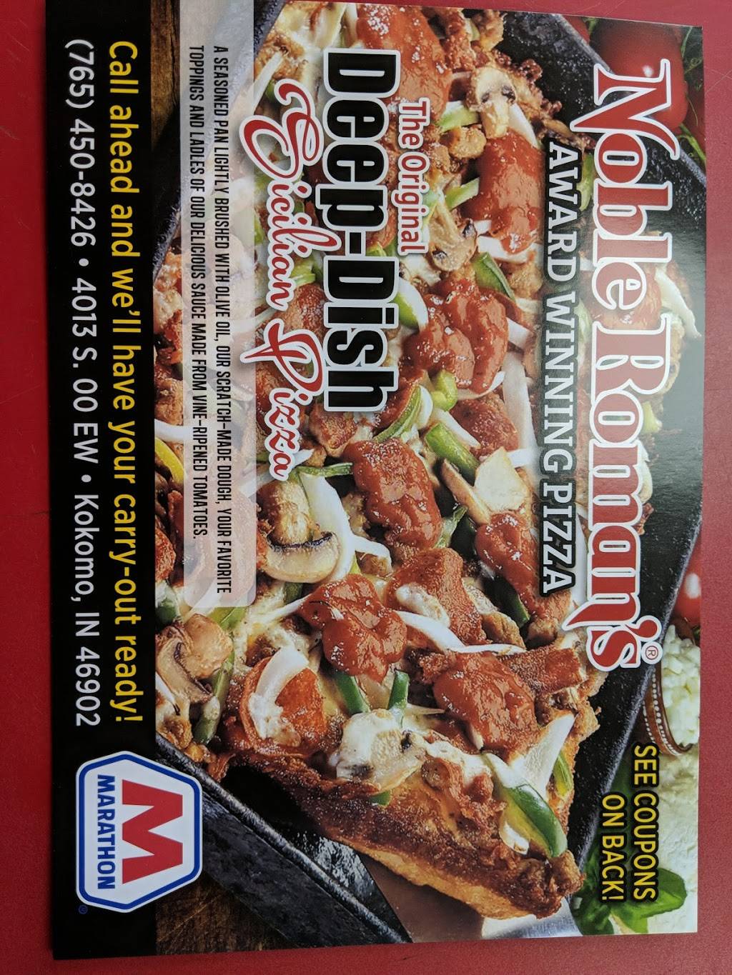 Noble Romans Pizza | restaurant | 4013 S 00 EW, Kokomo, IN 46902, USA | 7654508426 OR +1 765-450-8426