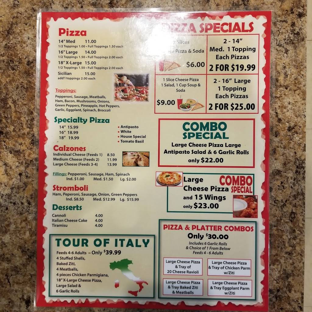 Manninos Italian Restaurant and Pizzeria | restaurant | 10012 W McNab Rd, Tamarac, FL 33321, USA | 9547224168 OR +1 954-722-4168