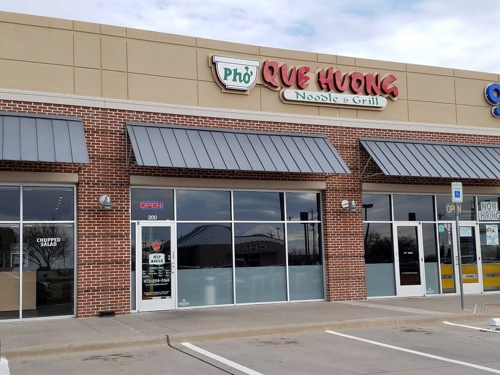 Pho Que Huong | restaurant | 5110 Eldorado Pkwy #200, Frisco, TX 75033, USA | 9722945168 OR +1 972-294-5168
