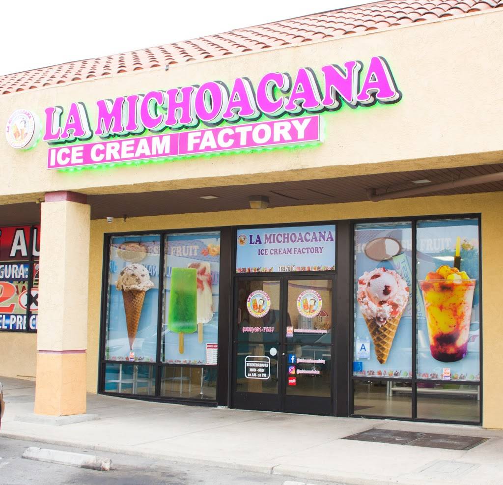 La Michoacana Ice Cream Factory | restaurant | Unite C, 16970 E Foothill Blvd, Fontana, CA 92335, USA | 9094917557 OR +1 909-491-7557