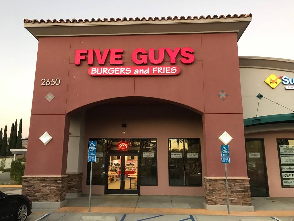 Five Guys | meal takeaway | 2650 Tapo Canyon Rd, Simi Valley, CA 93063, USA | 8055206072 OR +1 805-520-6072
