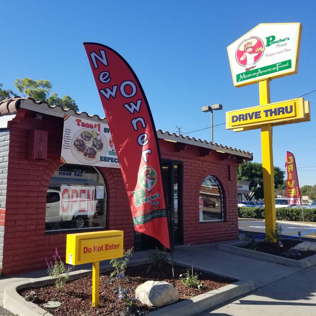 Ponchos Place Mexican & American Food | restaurant | 1230 E Artesia Blvd, Long Beach, CA 90805, USA | 5626121564 OR +1 562-612-1564