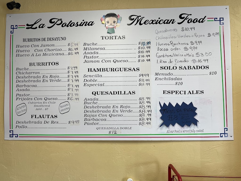 La Potosina Mexican Food | restaurant | Alamedan Valley, Los Ranchos De Albuquerque, NM 87114, USA | 5058043369 OR +1 505-804-3369