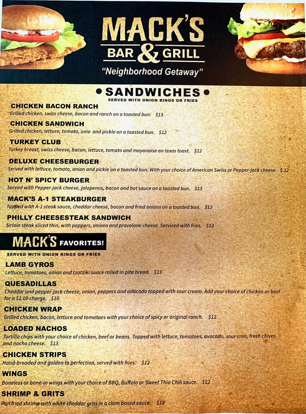 Macks Bar and Grill | restaurant | 5513 Pershing Ave, St. Louis, MO 63112, USA | 3143548436 OR +1 314-354-8436