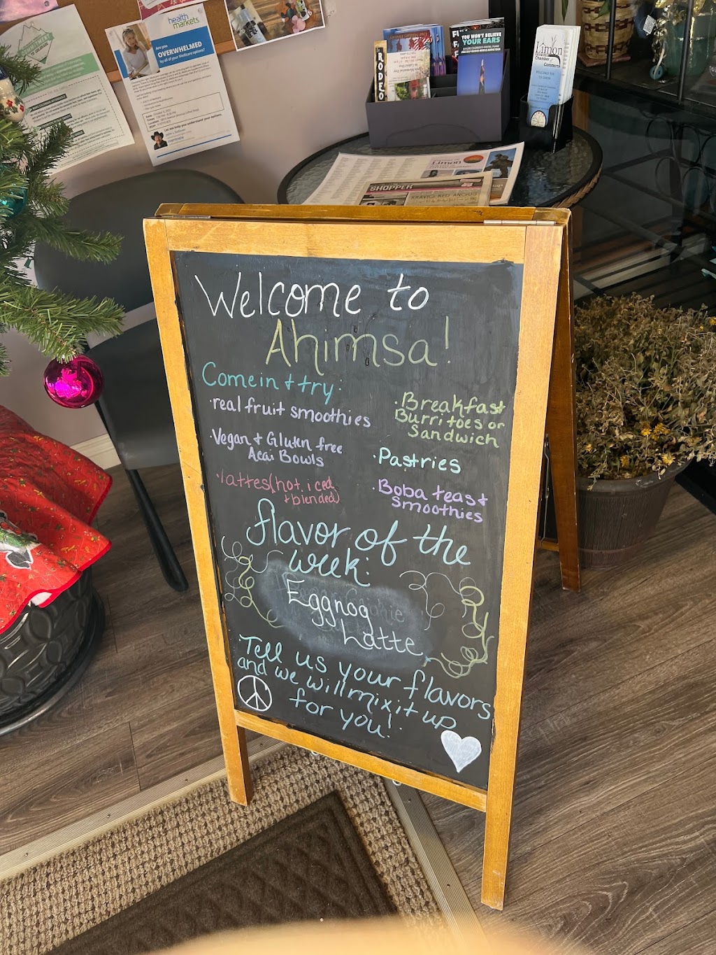 Ahimsa Coffee | cafe | 580 V Avenue, Limon, CO 80828, USA | 7192817908 OR +1 719-281-7908