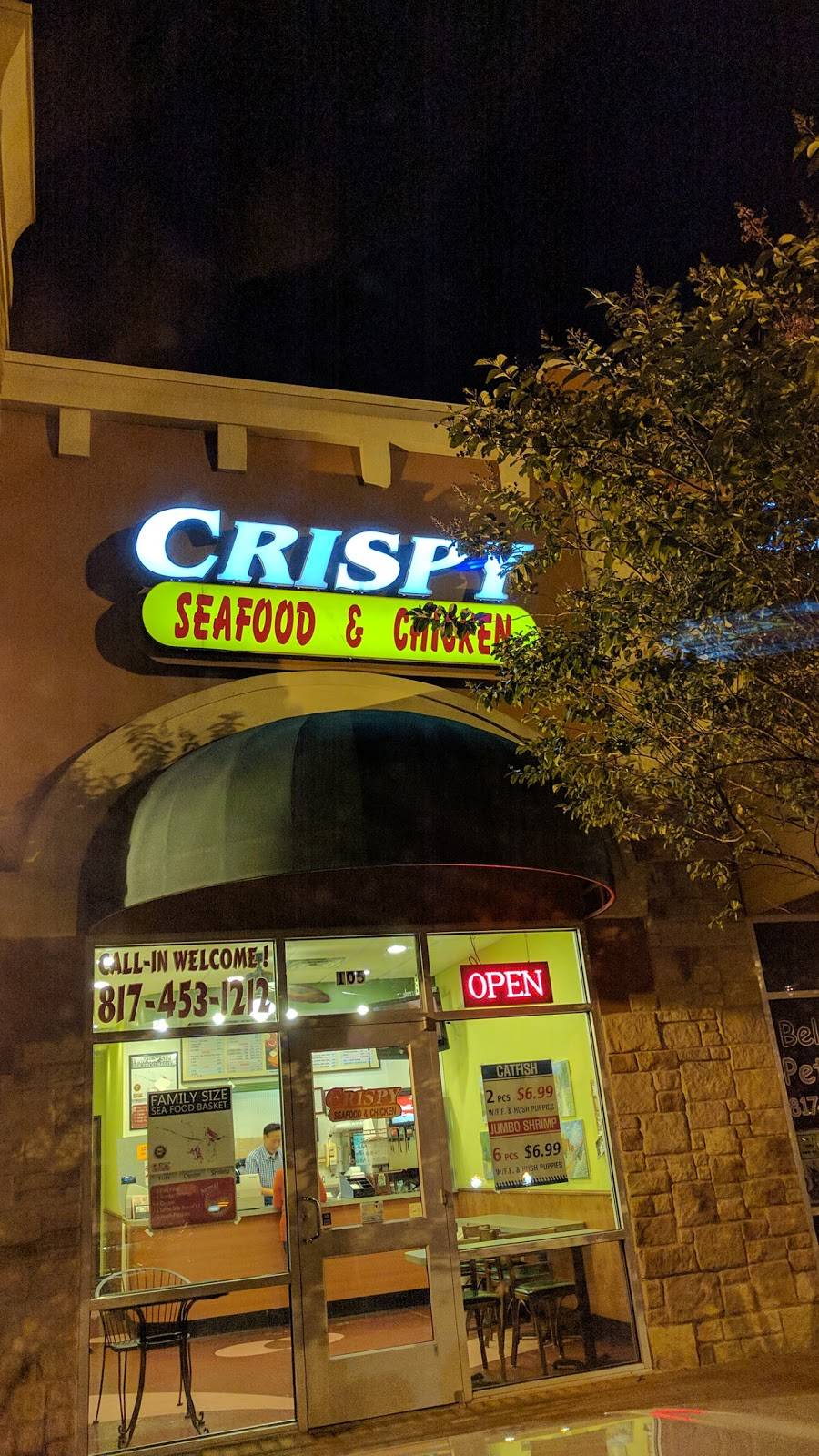 Crispy Seafood & Chicken | restaurant | 1219 E Debbie Ln #105, Mansfield, TX 76063, USA | 8174531212 OR +1 817-453-1212