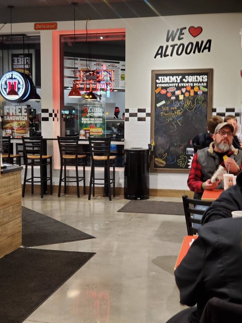 Jimmy Johns | meal delivery | 3420 Pleasant Valley Blvd #1a, Altoona, PA 16602, USA | 8142012261 OR +1 814-201-2261