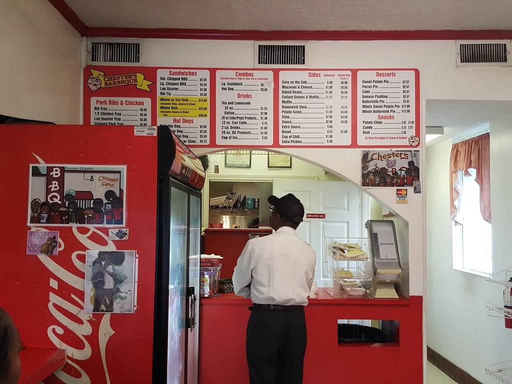 Chesters Barbeque | restaurant | 547 Veterans Pkwy, Columbus, GA 31901, USA | 7063201230 OR +1 706-320-1230