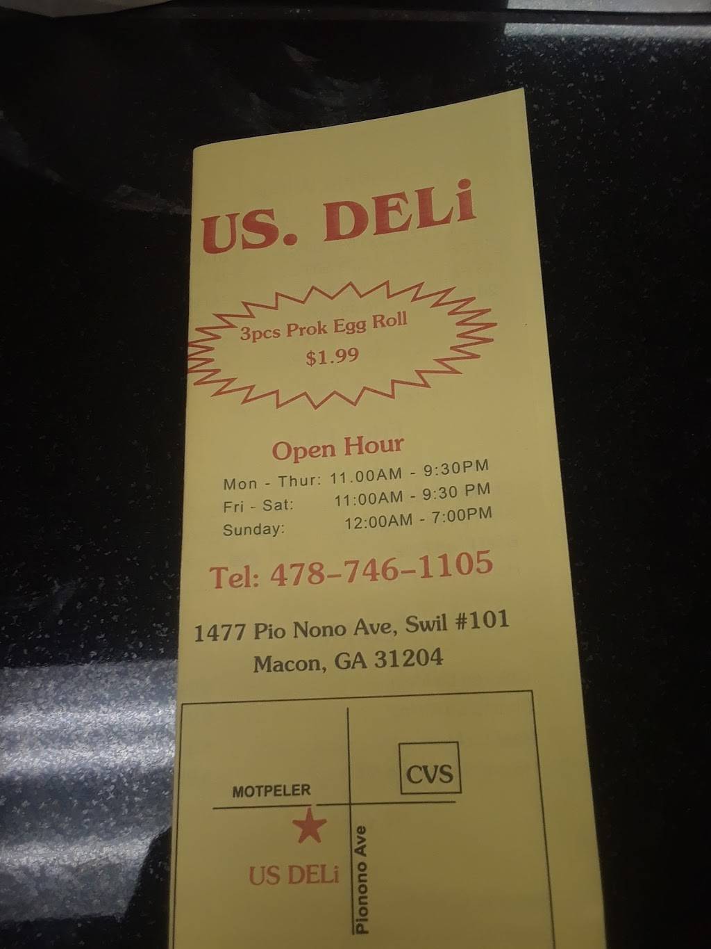 US Deli | restaurant | 1477 Pio Nono Ave, Macon, GA 31204, USA | 4787461105 OR +1 478-746-1105