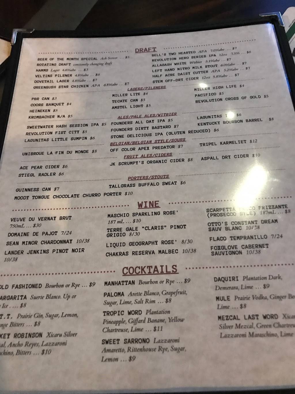 Wolcott Tap | restaurant | 1834 W Montrose Ave, Chicago, IL 60613, USA | 7733607579 OR +1 773-360-7579