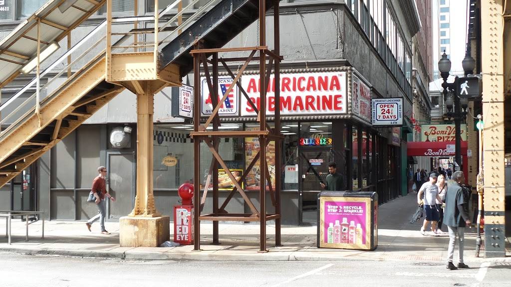Americana Submarine | restaurant | 400 S Clark St, Chicago, IL 60605, USA | 3129221275 OR +1 312-922-1275