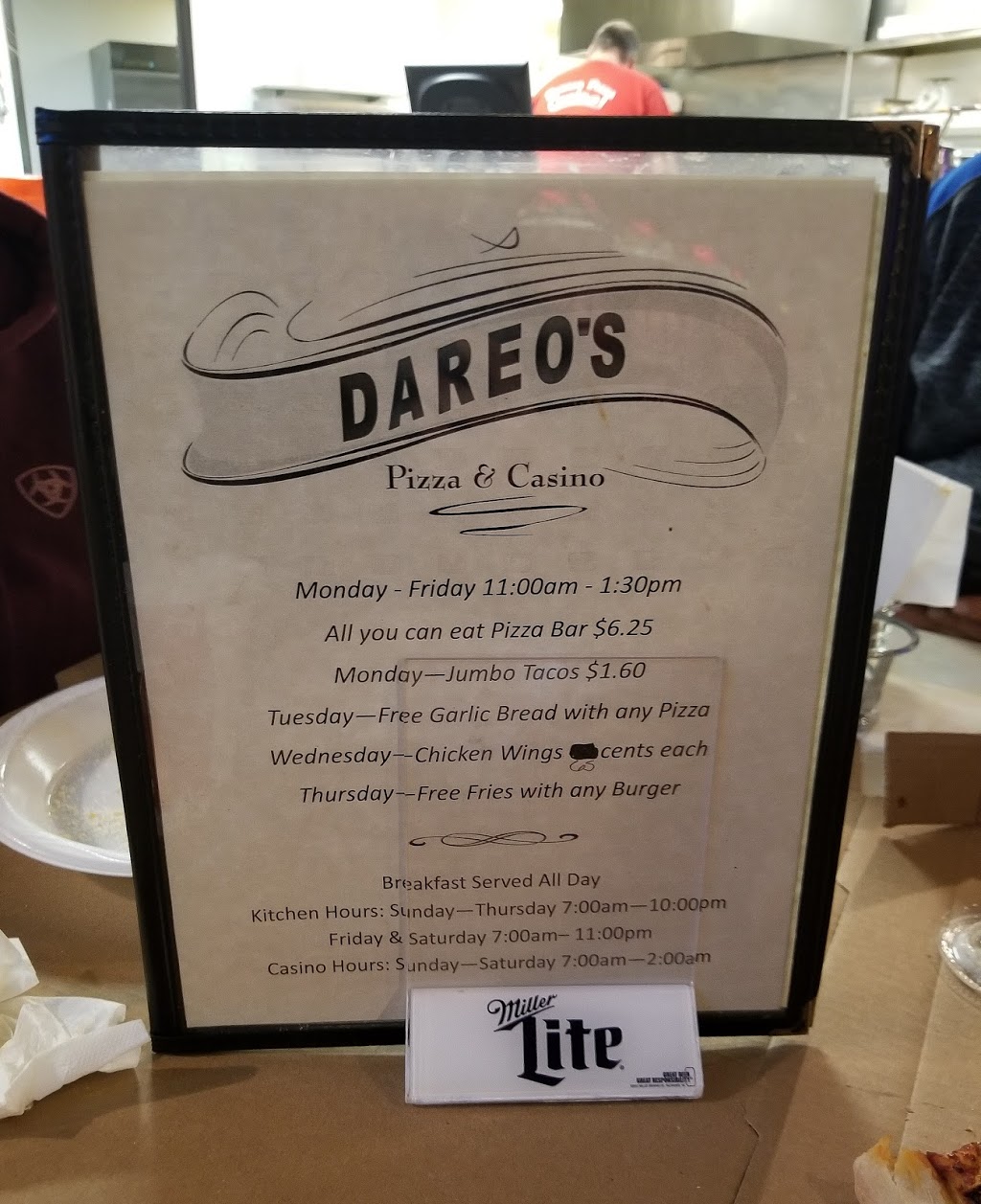Dareos Pizza Casino | restaurant | 2920 S Minnesota Ave, Sioux Falls, SD 57105, USA | 6053353758 OR +1 605-335-3758