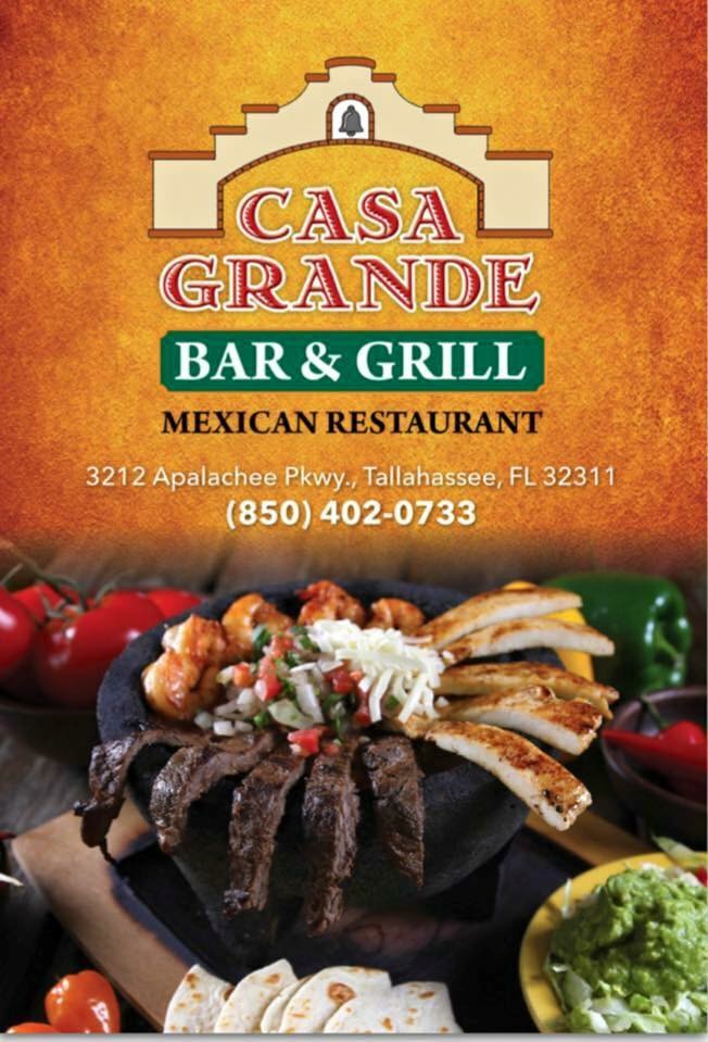 CASA GRANDE BAR & GRILL | restaurant | 3212 Apalachee Pkwy, Tallahassee, FL 32311, USA | 8504020733 OR +1 850-402-0733