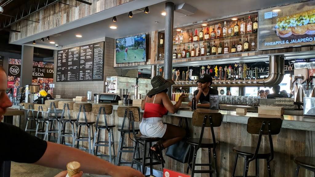 Dog Haus Biergarten Bethesda | meal takeaway | 7904 Woodmont Ave, Bethesda, MD 20814, USA | 3016524287 OR +1 301-652-4287