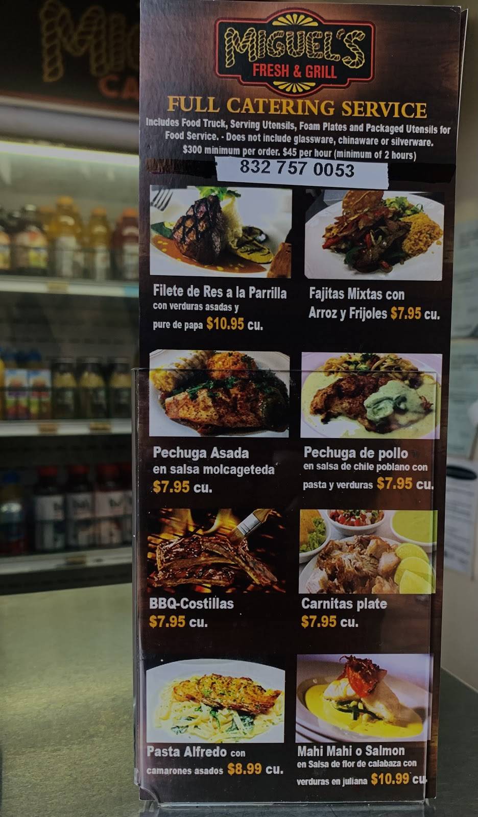 Miguels Cafetería And Catering | restaurant | 150 W Parker Rd, Houston, TX 77076, USA | 8329658944 OR +1 832-965-8944