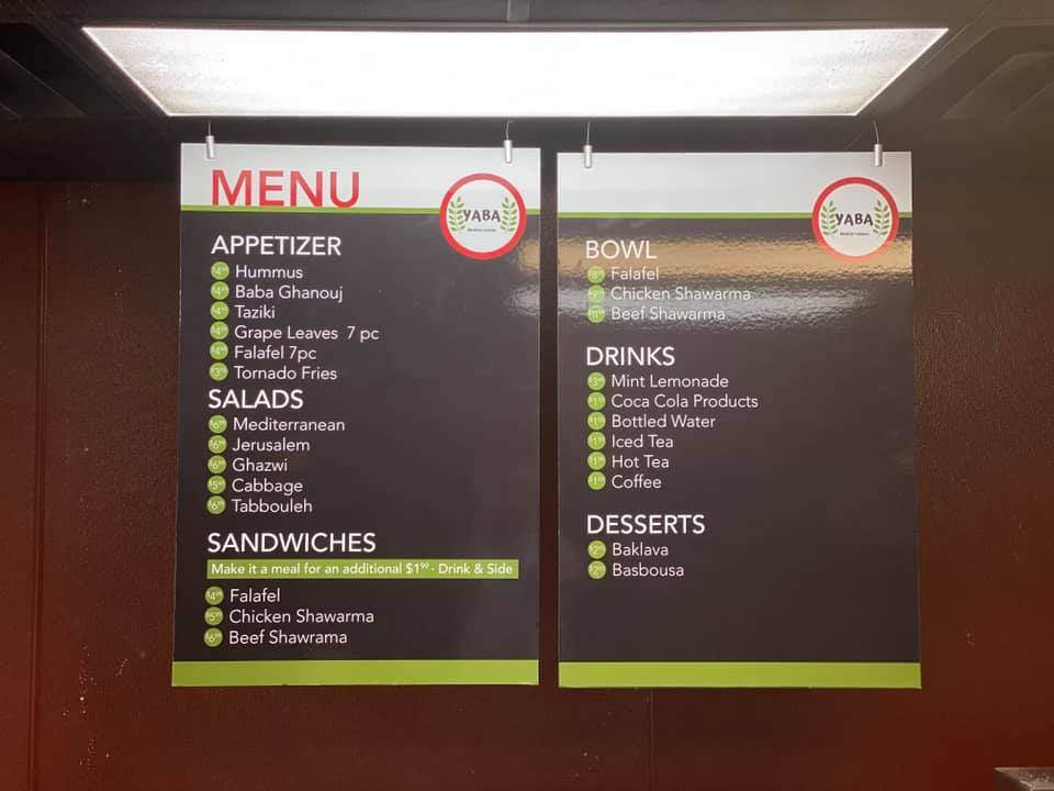 Yaba Mediterranean Grill | restaurant | 1201 Charles Blvd, Greenville, NC 27858, USA | 2526891227 OR +1 252-689-1227