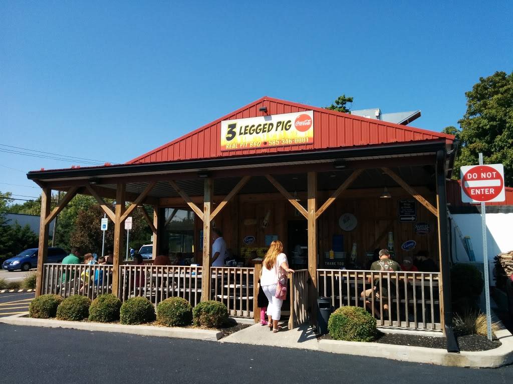 3 Legged Pig BBQ Real Pit BBQ | restaurant | 3415 Rochester Rd, Lakeville, NY 14480, USA | 5853460001 OR +1 585-346-0001