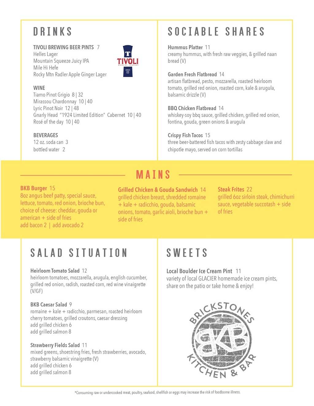 Brickstones Kitchen & Bar | restaurant | 2601 Canyon Blvd suite a, Boulder, CO 80302, USA | 7203551372 OR +1 720-355-1372