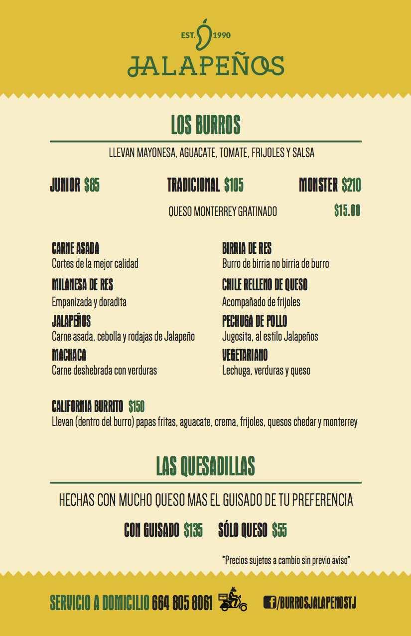 BURROS Jalapeños | restaurant | Paseo Ensenada 1879 A, Playas, costa de sol, 22505 Tijuana, B.C., Mexico | 0446648058061 OR +52 1 664 805 8061