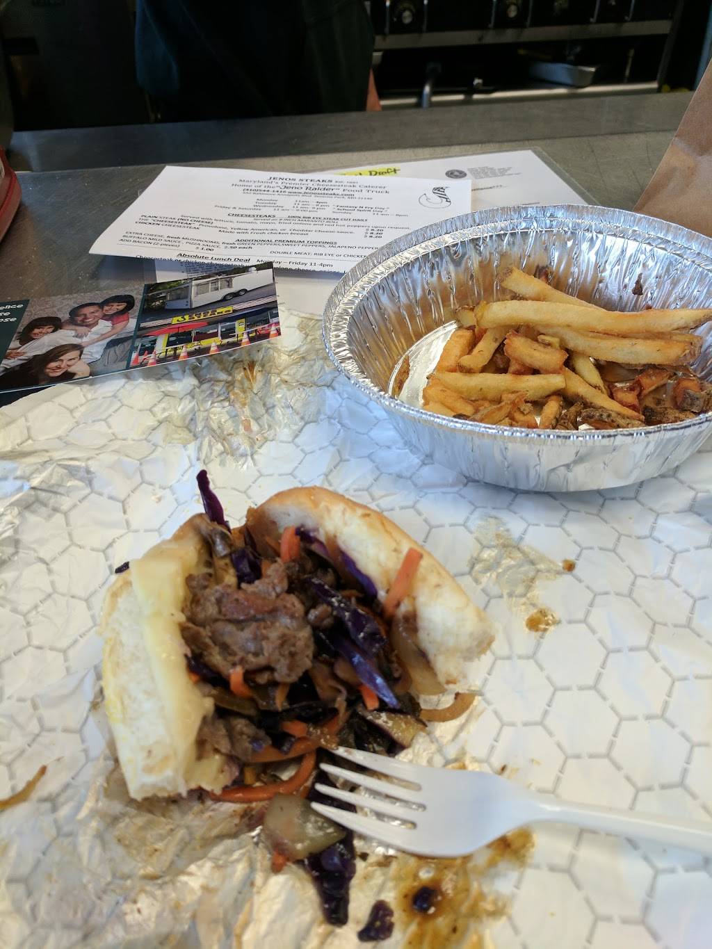 Jenos Steaks | meal takeaway | 552 Baltimore Annapolis Blvd, Severna Park, MD 21146, USA | 4105441416 OR +1 410-544-1416