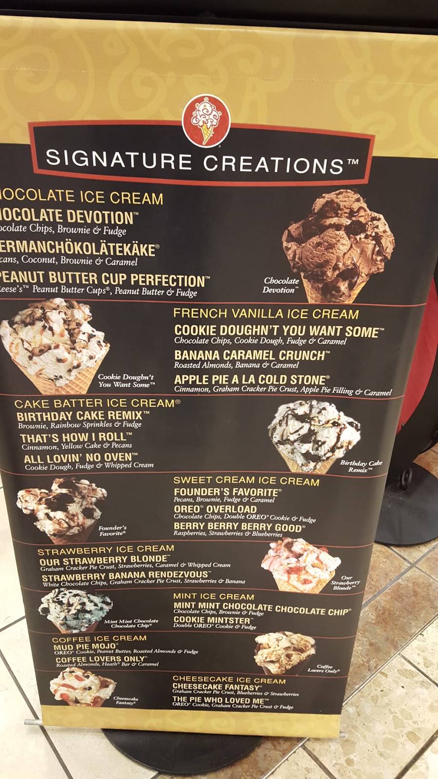Cold Stone Creamery | bakery | 4301 W Wisconsin Ave Ste 508, Appleton, WI 54913, USA | 9207309065 OR +1 920-730-9065