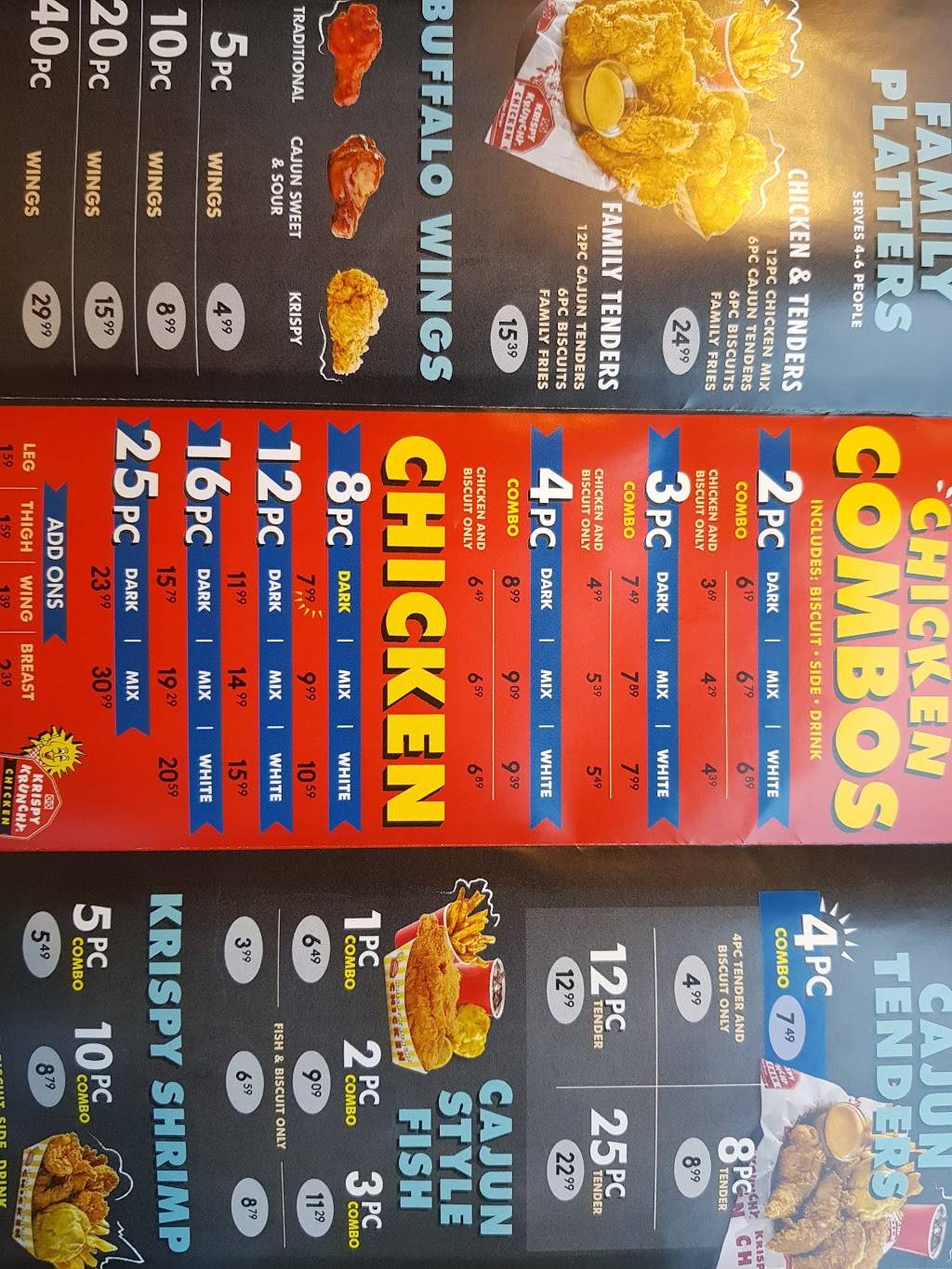 Krispy Krunchy Chicken | restaurant | 10 NW 167th St, North Miami Beach, FL 33169, USA | 7862485589 OR +1 786-248-5589