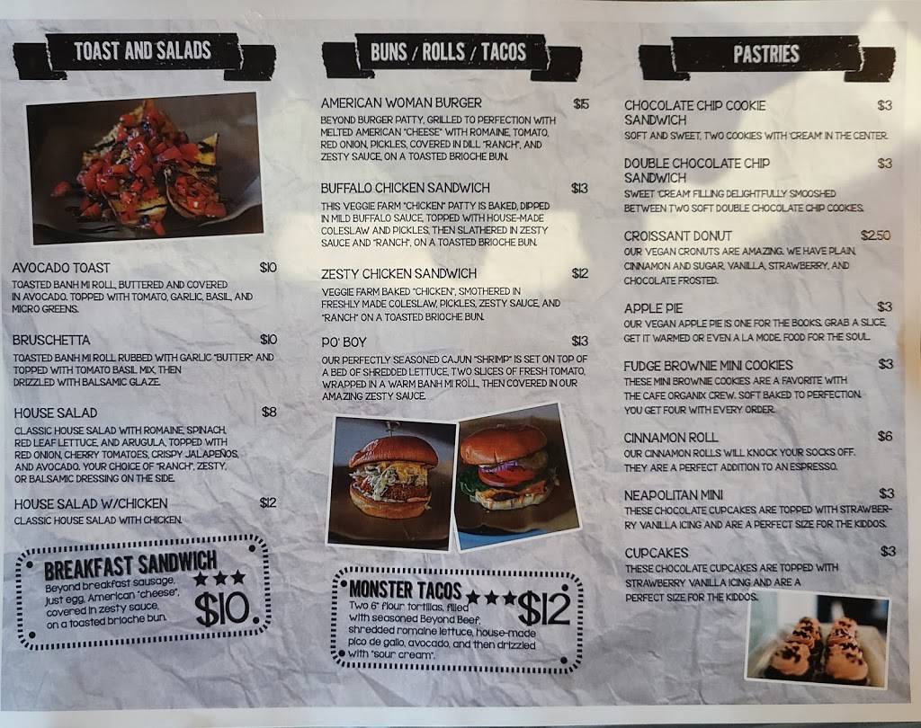 Cafe Organix | cafe | 420 E Hospitality Ln Suite A10, San Bernardino, CA 92408, USA | 9099632911 OR +1 909-963-2911