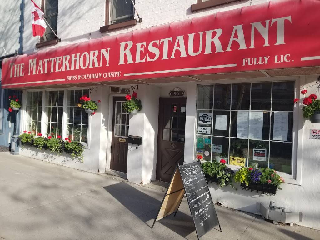 The Matterhorn Restaurant | restaurant | 95 King St W, Cobourg, ON K9A 2M4, Canada | 9053725231 OR +1 905-372-5231