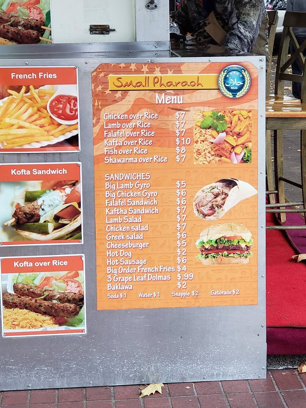 Small Pharaohs Falafel | restaurant | SW Stark St & SW 5th Avenue, Portland, OR 97217, USA | 9175009181 OR +1 917-500-9181