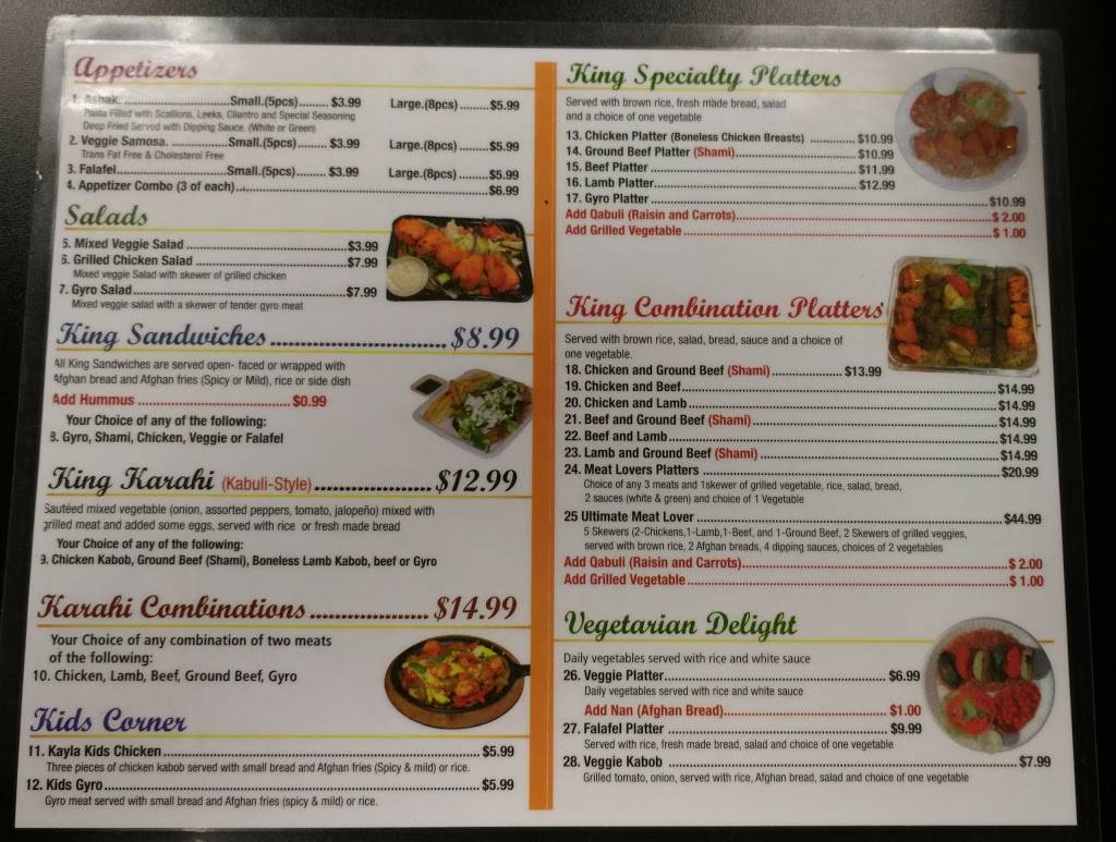 King Kabob Restaurant | restaurant | 10250 Main St, Fairfax, VA 22030, USA | 7033598231 OR +1 703-359-8231