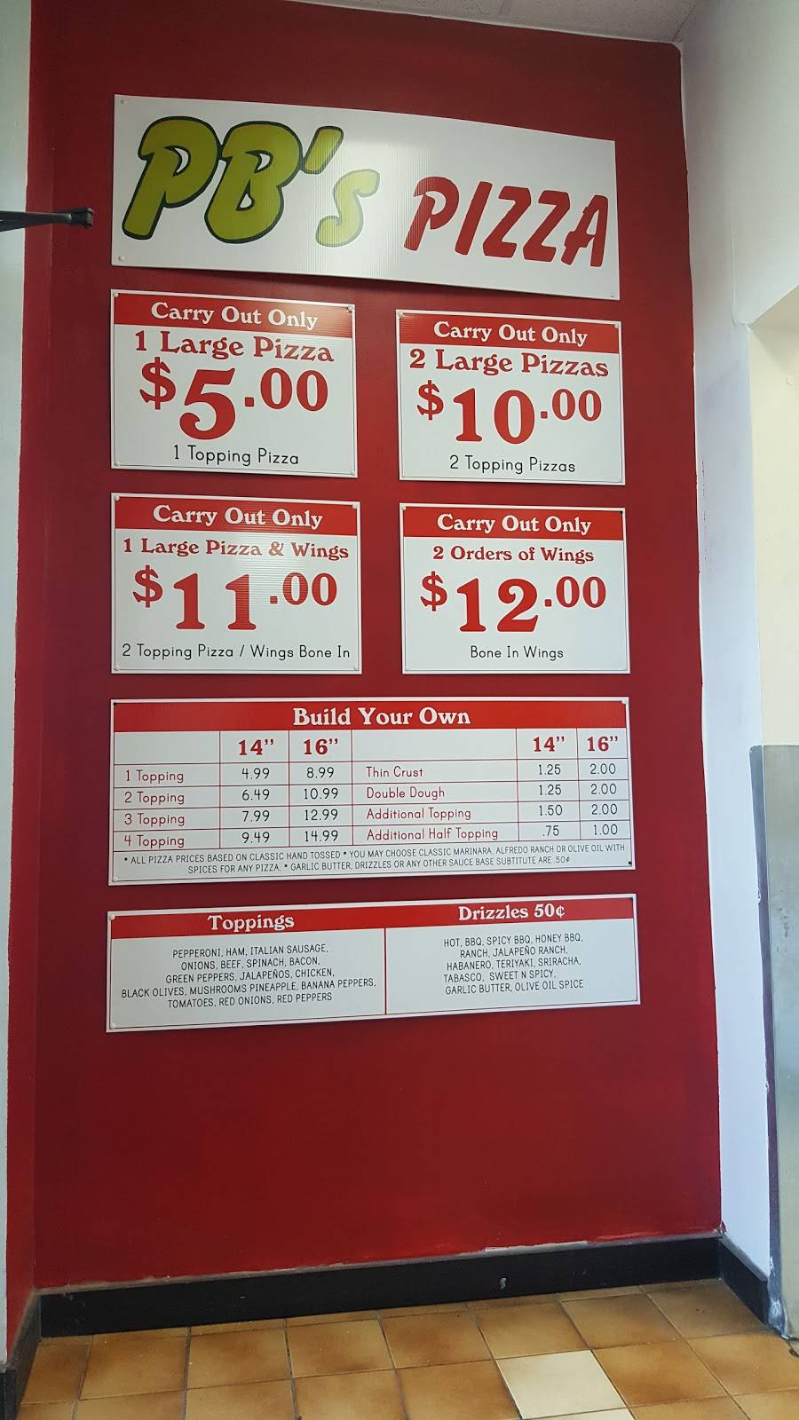 PBs Delicious Pizza | restaurant | 9109 Dyer St M, El Paso, TX 79924, USA | 9157513400 OR +1 915-751-3400