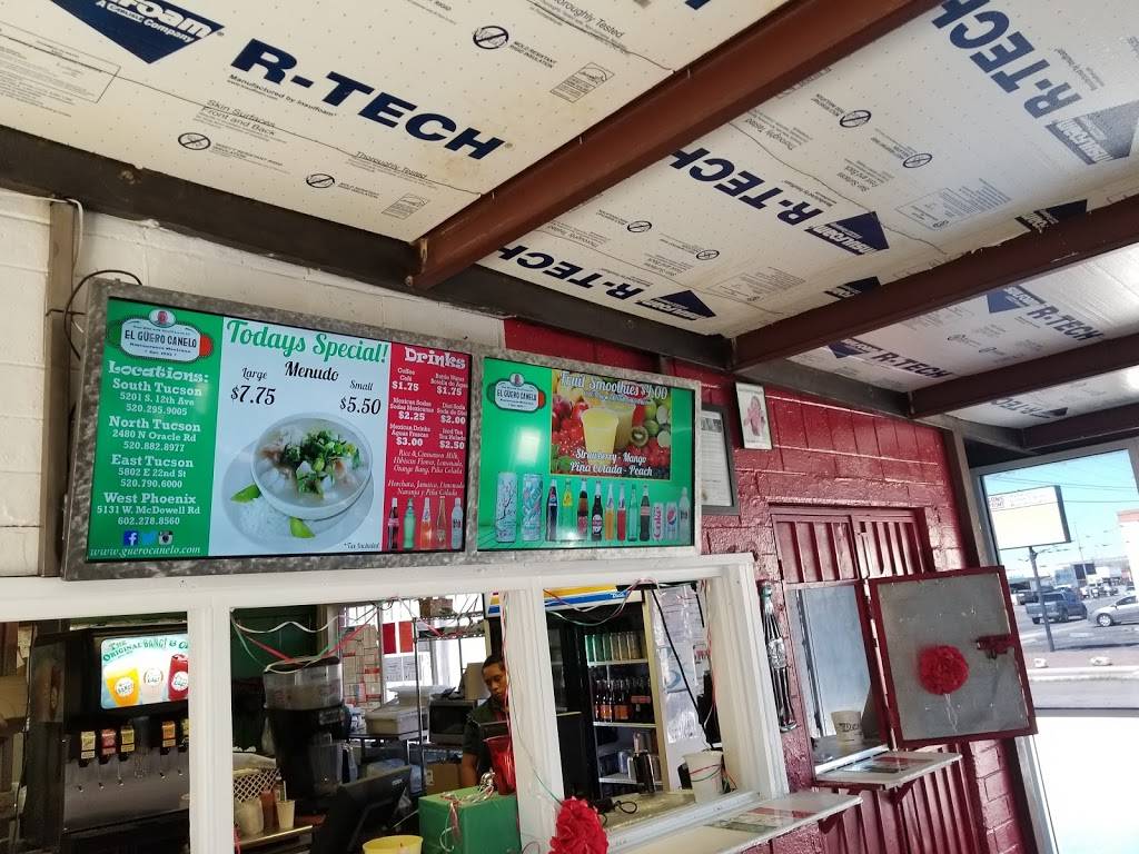 El Guero Canelo Restaurant | restaurant | 5201 S 12th Ave, Tucson, AZ 85706, USA | 5202959005 OR +1 520-295-9005