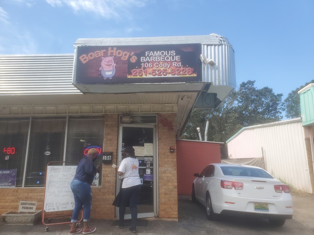 Boar Hogs Barbecue & Catering | restaurant | 106 Cody Rd S, Mobile, AL 36608, USA | 2515258228 OR +1 251-525-8228