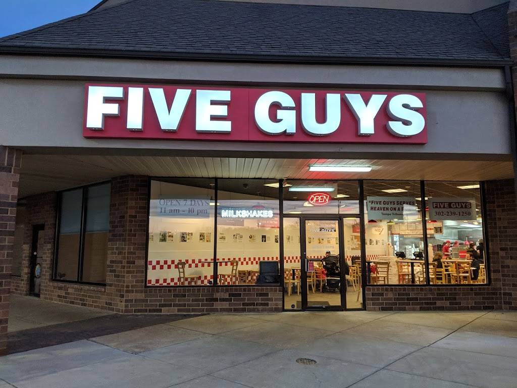 Five Guys | meal takeaway | 136 Lantana Dr, Hockessin, DE 19707, USA | 3022391250 OR +1 302-239-1250