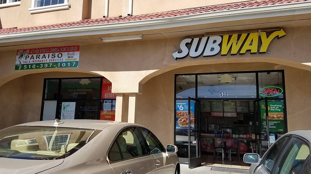 Subway Restaurants | restaurant | 520 W Tennyson Rd, Hayward, CA 94544, USA | 5107827852 OR +1 510-782-7852