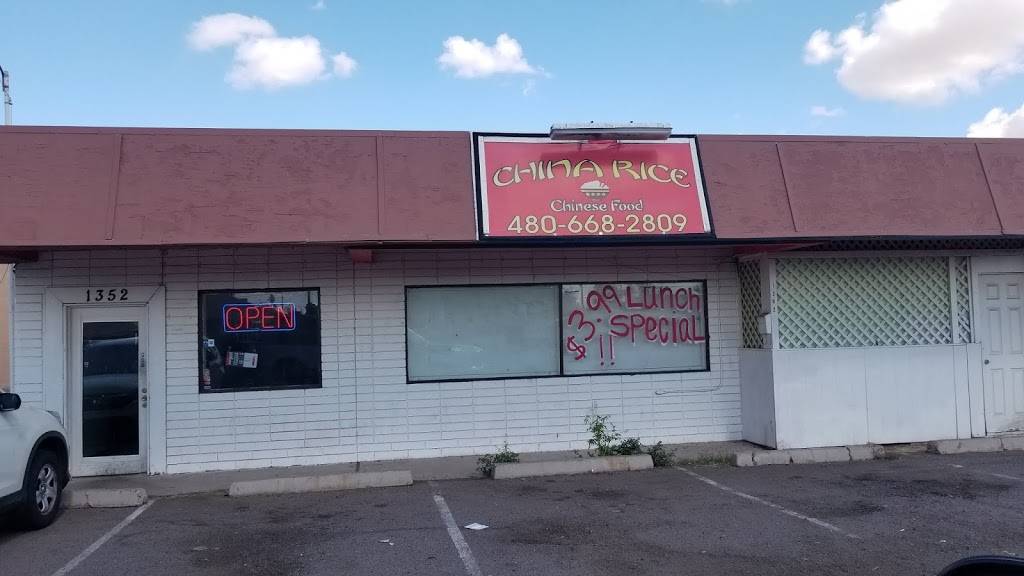 China Rice | restaurant | 1352 E Broadway Rd, Mesa, AZ 85204, USA | 4806682809 OR +1 480-668-2809