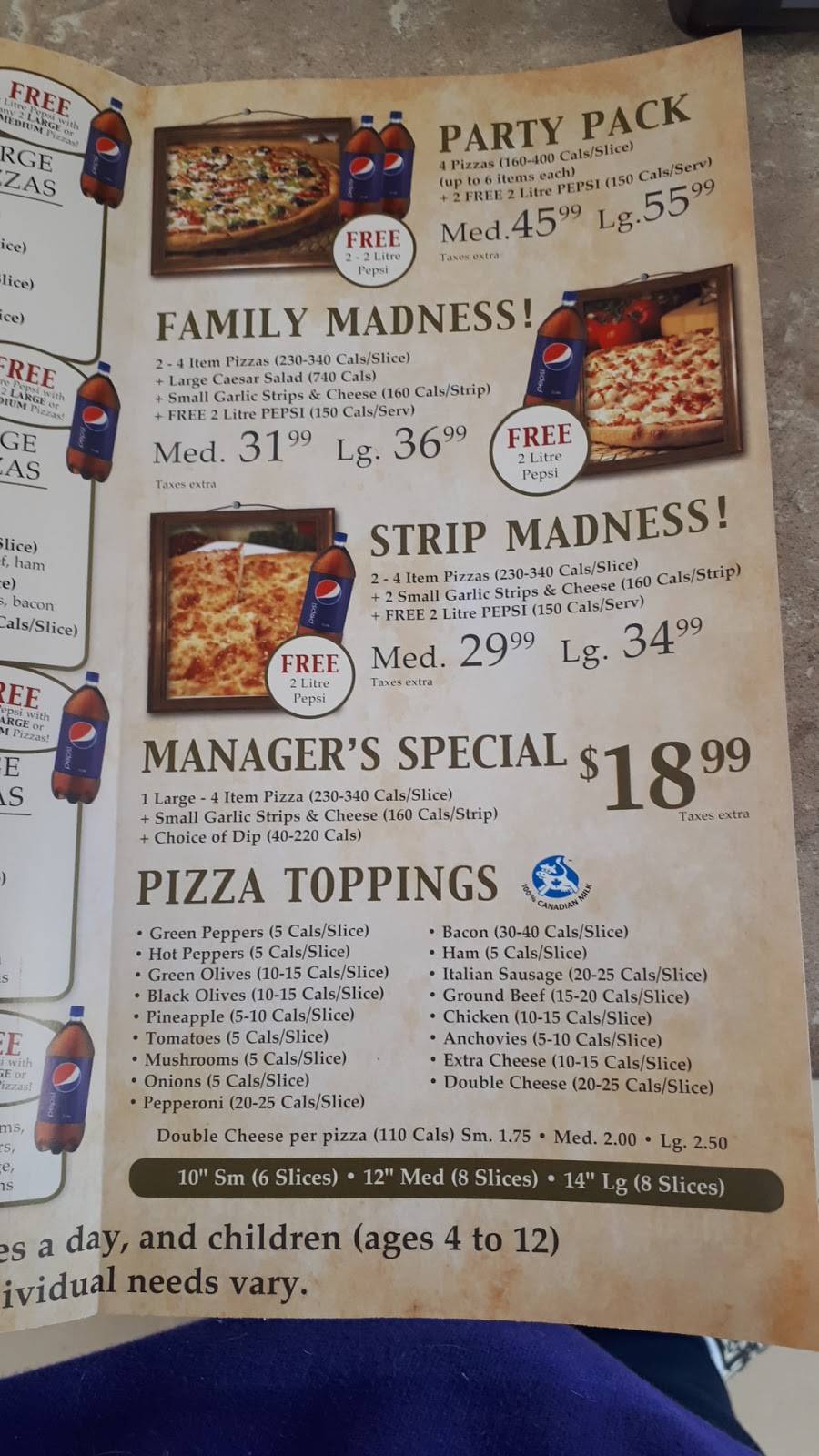 Godfathers Pizza - Bobcaygeon | meal delivery | 89 Bolton St, Bobcaygeon, ON K0M 1A0, Canada | 7057382600 OR +1 705-738-2600
