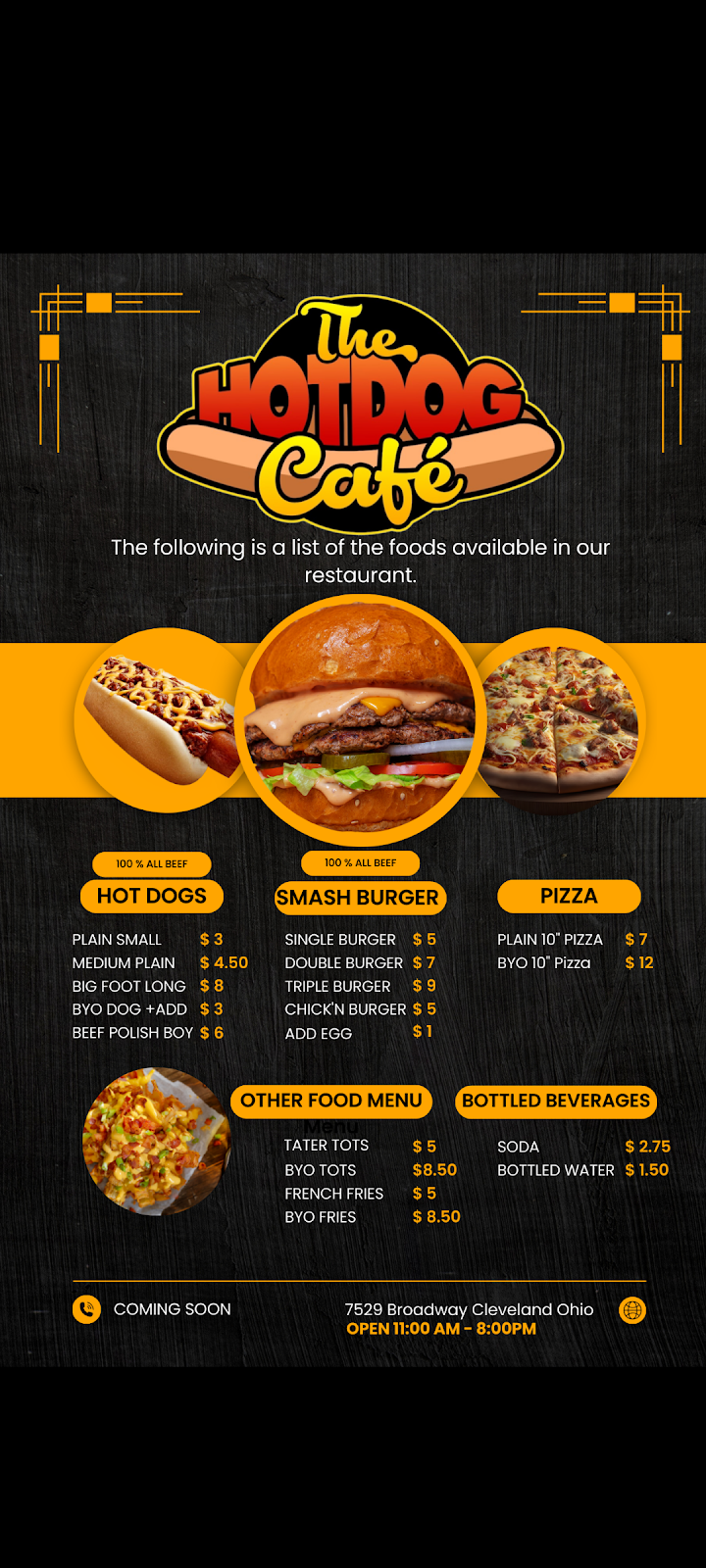 The Hotdog Cafe | restaurant | 7529 Broadway Ave, Cleveland, OH 44105, USA | 2163391013 OR +1 216-339-1013