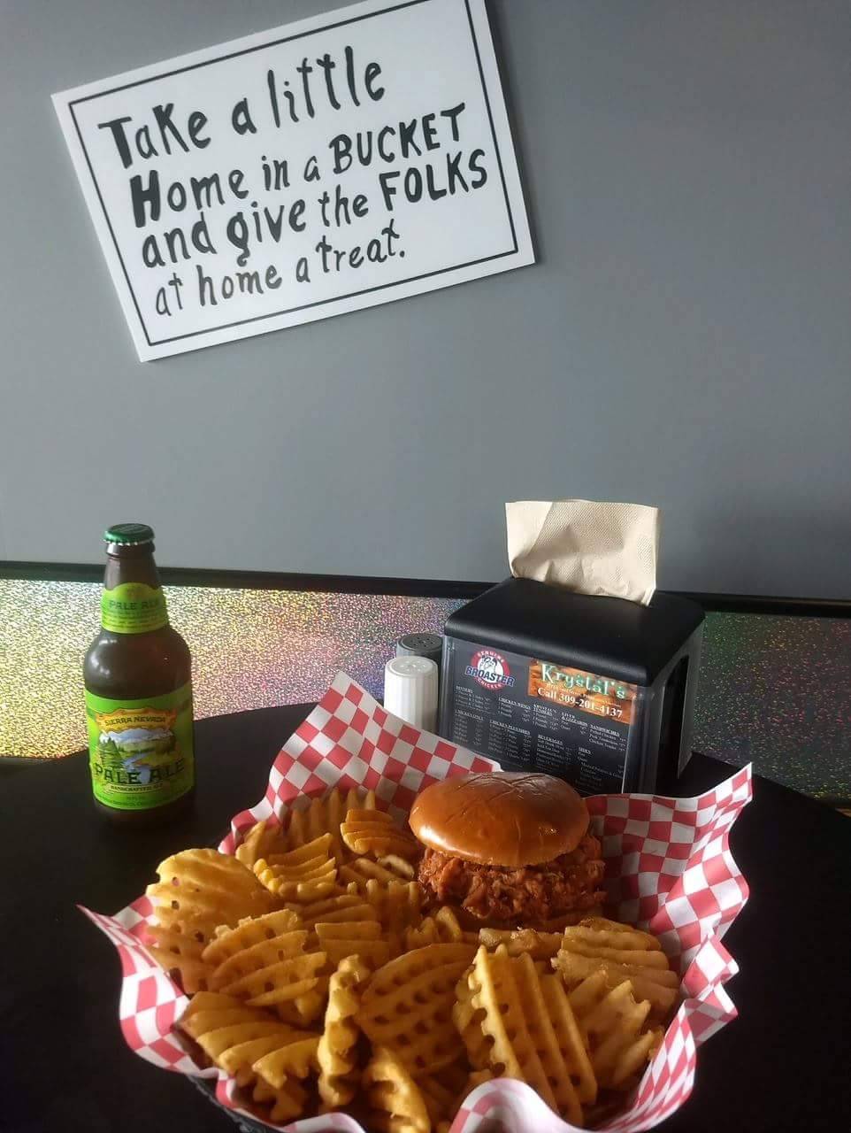 Krystals | restaurant | 2111 Court St, Pekin, IL 61554, USA | 3092014137 OR +1 309-201-4137