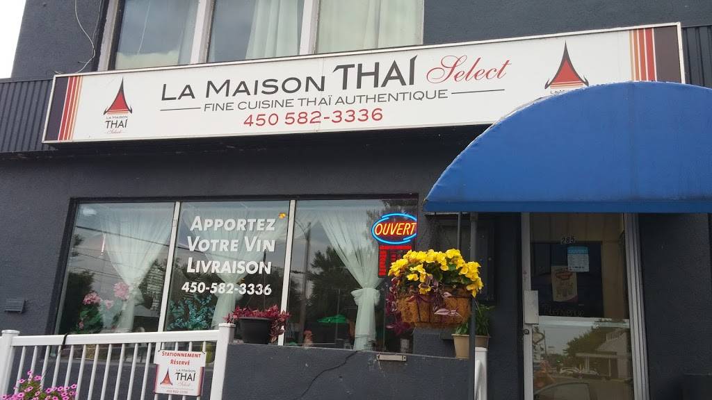 La Maison Thai Select | restaurant | 285 Rue Notre-Dame, Repentigny, QC J6A 2R8, Canada | 4505823336 OR +1 450-582-3336